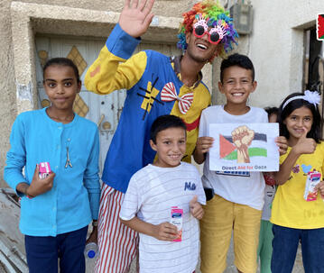 Direct Aid for Gaza hosted fun activities for children.